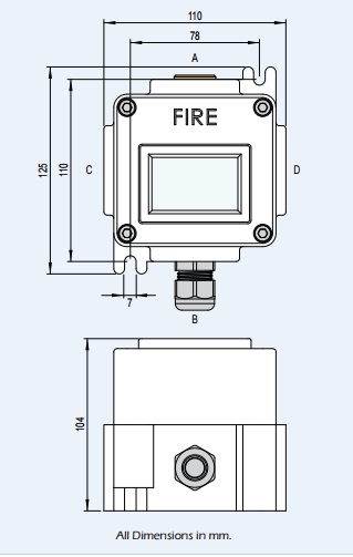Walsall E0302 Manual Call Point with Break Glass GRP - Hazardous Area Zone 1 & Zone 2  